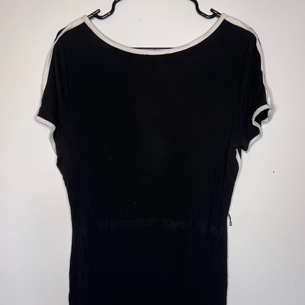 Calvin Klein Jersey Dress Tie Waist Size L